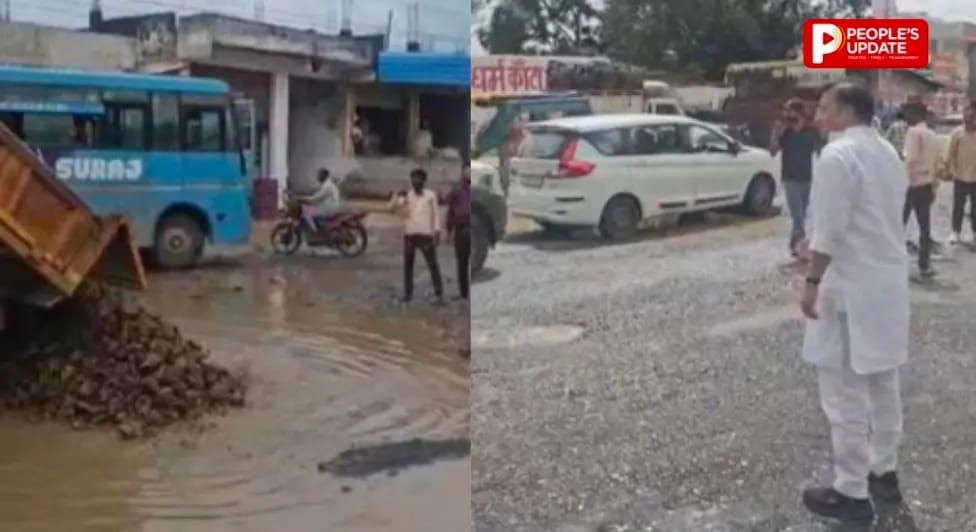 जर्जर सड़क में फंसी BJP संगठन महामंत्री की कार, मंत्री को लगी फटकार, पवन साय बोले- जनता परेशान तो नेतागिरी का क्या फायदा?