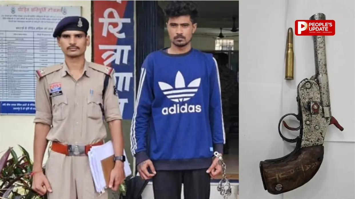 जगदलपुर में देसी कट्टा लहराकर धमकी देने वाला युवक गिरफ्तार, UP से हथियार लाने का खुलासा