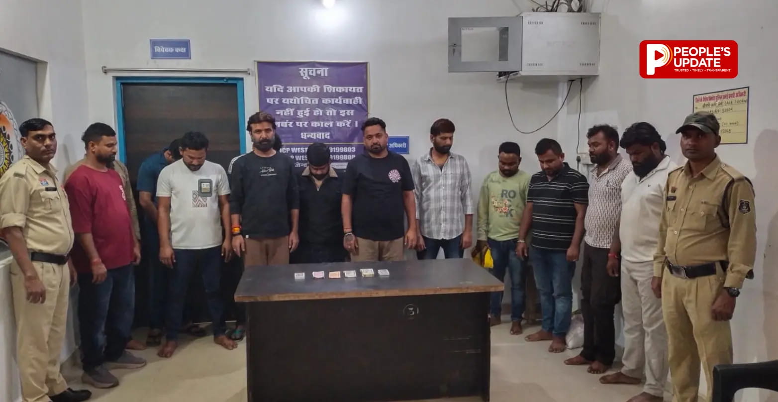रायपुर में जुए के बड़े फड़ पर पुलिस की दबिश,72 हजार कैश के साथ 14 गिरफ्तार 