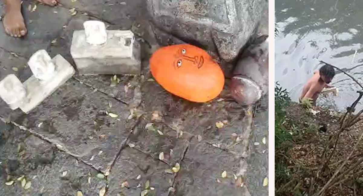 इंदौर में सांप्रदायिक सौहार्द बिगाड़ने की कोशिश, मंदिर की मूर्तियां उखाड़कर नदी में फेंकी, एक दिन पहले मिले थे मवेशियों के अवशेष
