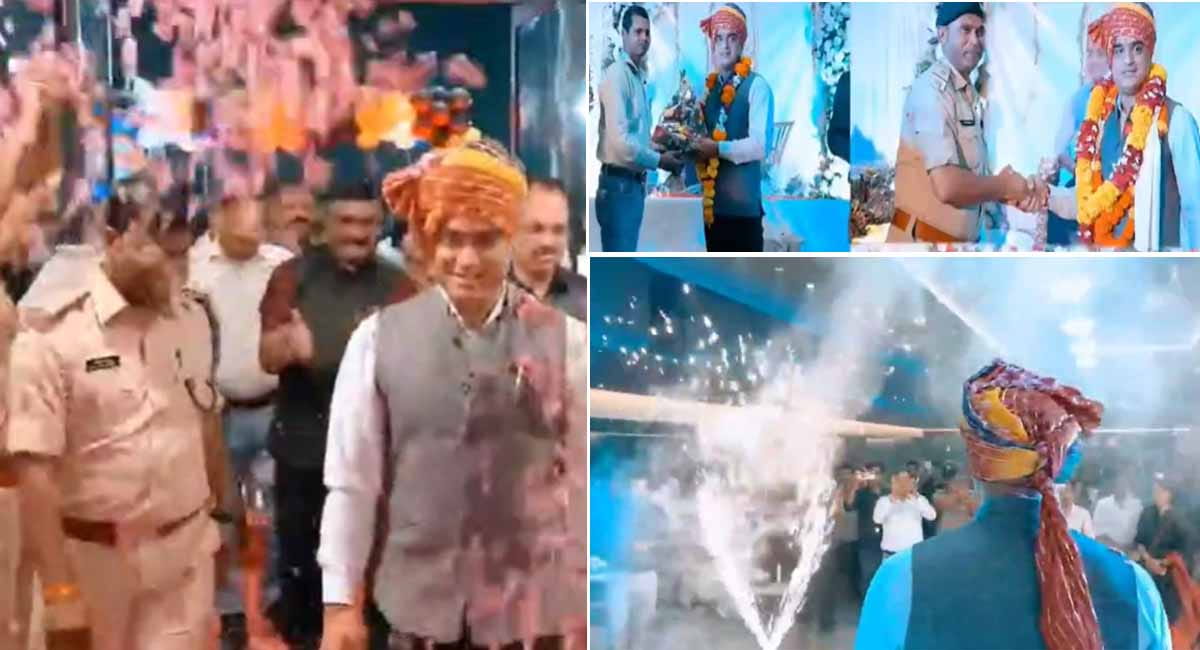क्या रिटायर हो गए डीसीपी! फूल, पगड़ी और आतिशबाजी… दूसरी ही पोस्टिंग में इतना बड़ा जश्न, उठे सवाल