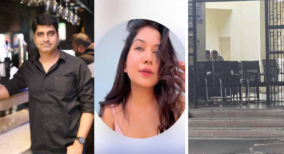 शराब कारोबारी आत्महत्या मामले में इति ने थाने में किया सरेंडर, पुलिस ने थाने के बाहर गेट पर लगा दी कुर्सियां