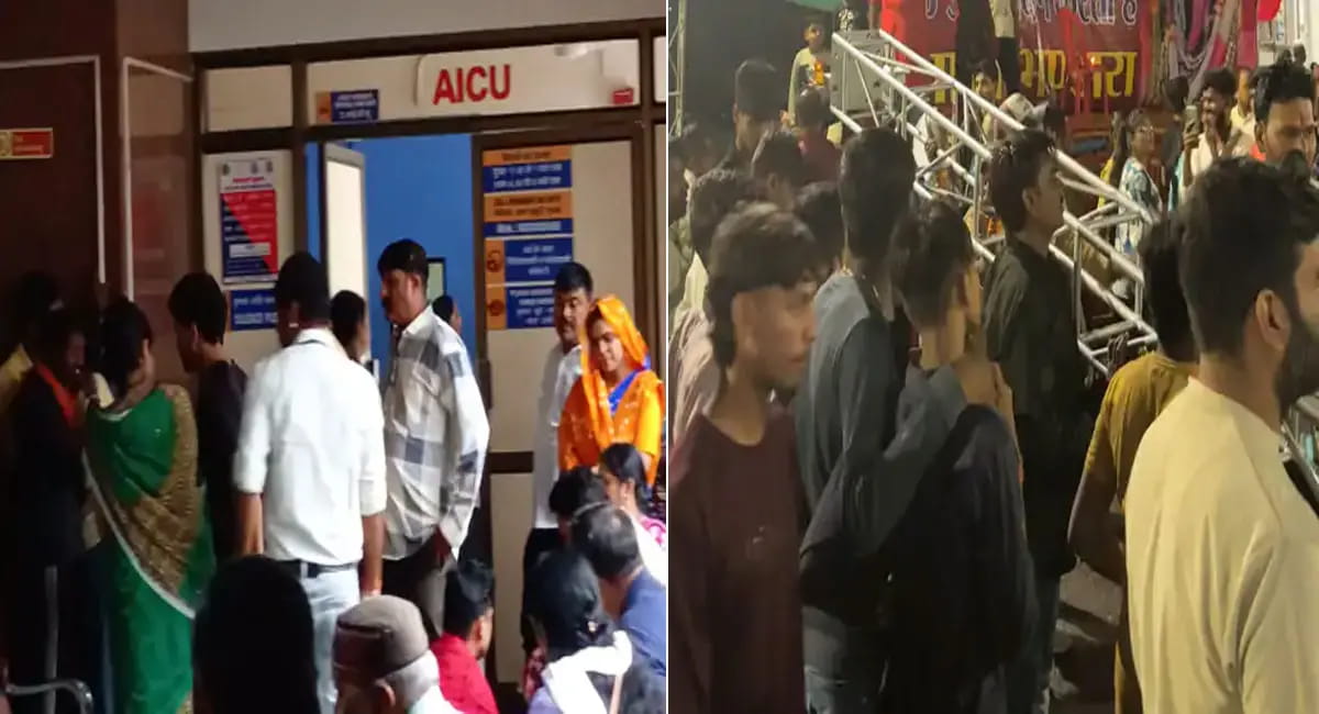 जबलपुर : दुर्गोत्सव चल समारोह में अचानक गिरा मंच, एक महिला की मौत; 15 से ज्यादा घायल