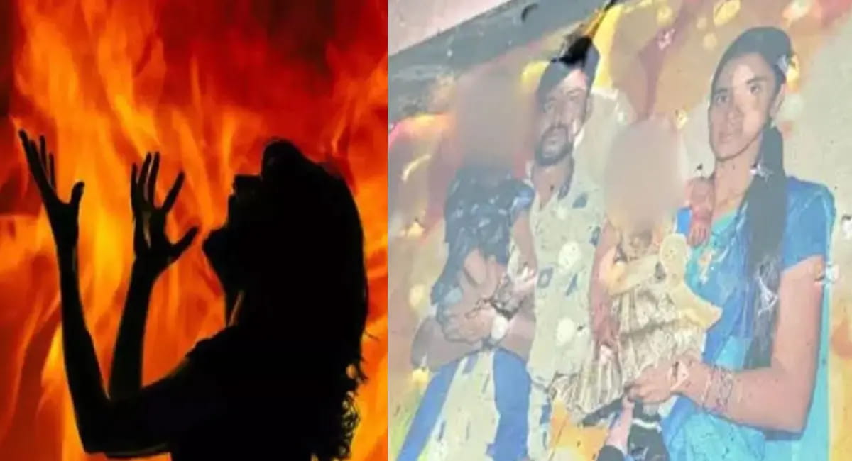 हैदराबाद में पति ने पत्नी को पेट्रोल डालकर जिंदा जलाया, बचाने आई बेटी को लगी चोटें