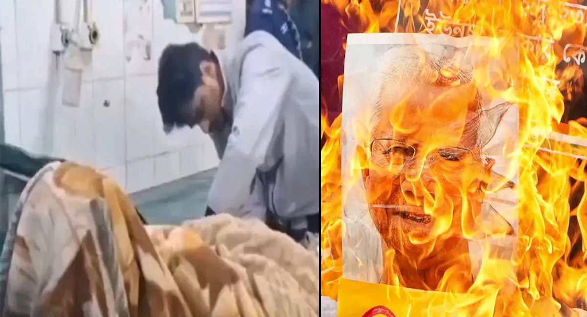 शरियतपुर में हिंदू युवक को जिंदा जलाने की कोशिश, भीड़ ने पीटा और चाकू मारा