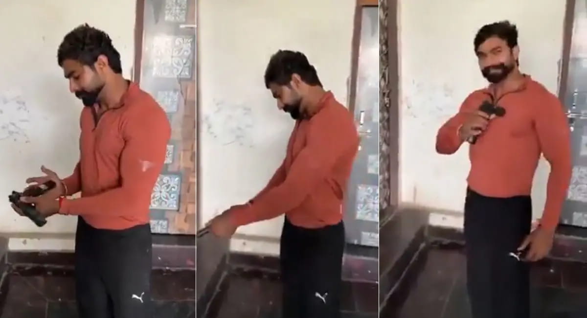 दिल्ली के दल्लुपुरा में युवक ने खुद को मारी गोली, LIVE VIDEO आया सामने