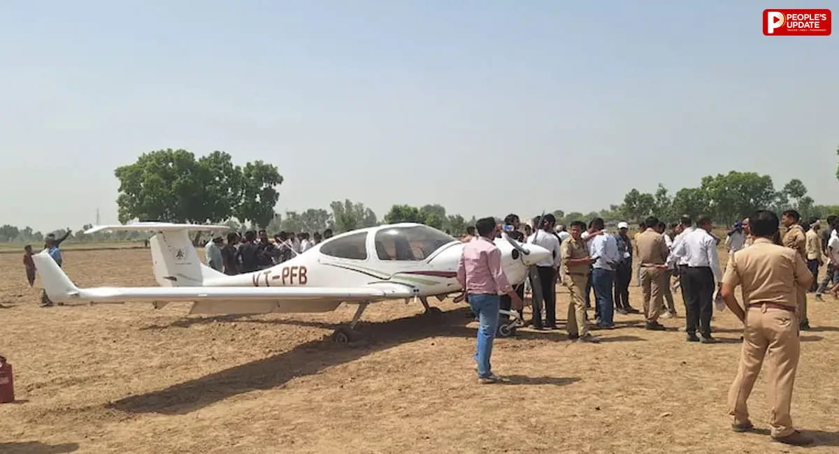 अलीगढ़ में ट्रेनिंग एयरक्राफ्ट की इमरजेंसी लैंडिंग, पायलट की सूझबूझ से टला बड़ा हादसा