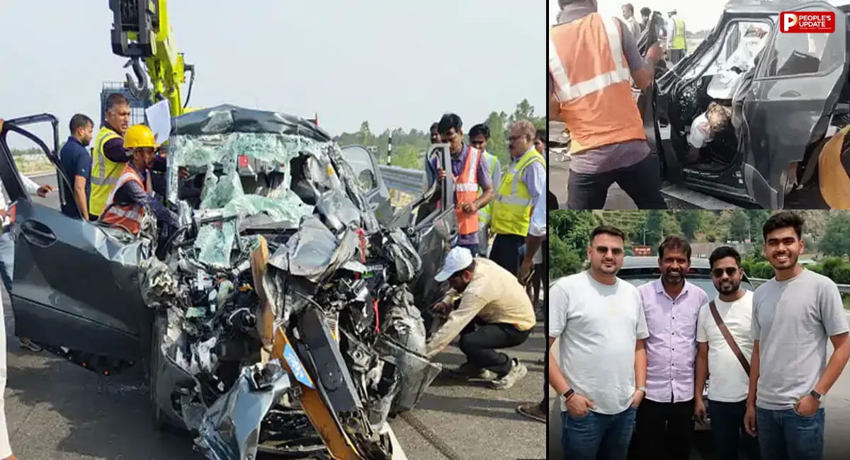तेज रफ्तार कार सड़क किनारे खड़े ट्रक से टकराई, 4 दोस्तों की मौत