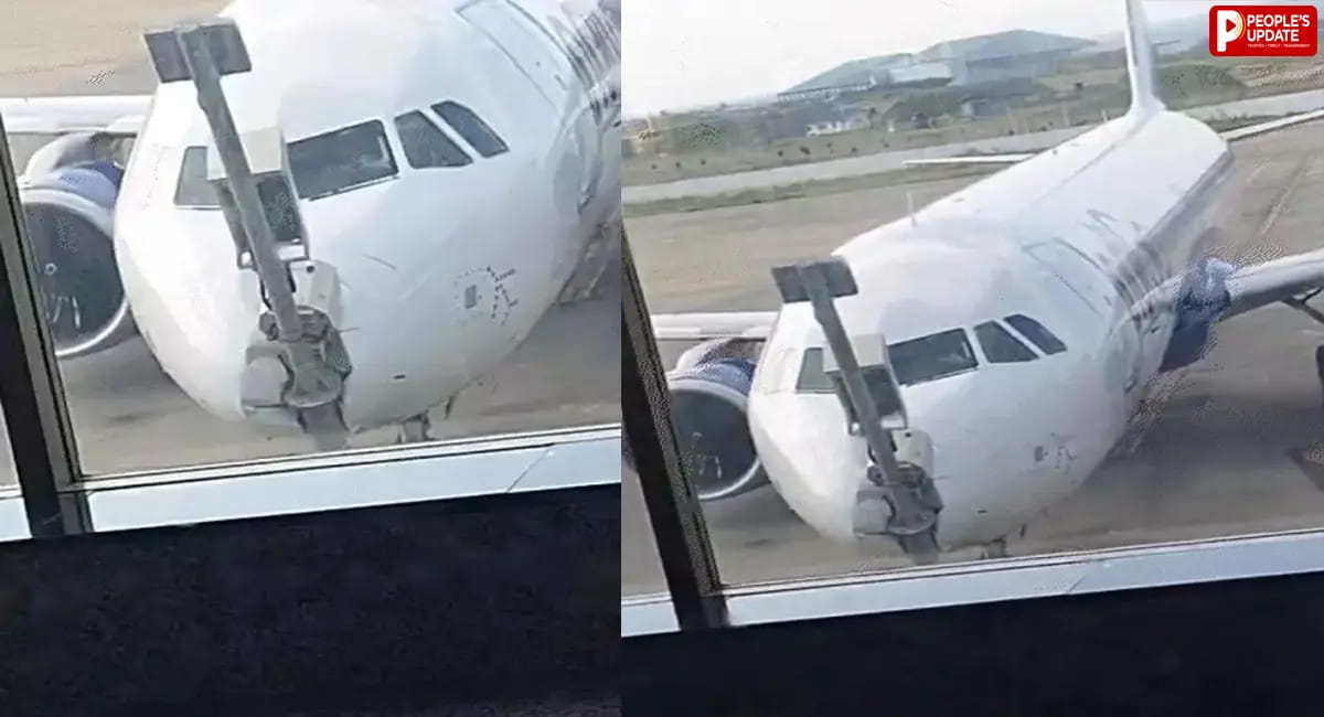 मुंबई से श्रीनगर पहुंची IndiGo फ्लाइट हादसे का शिकार, ब्रेक सिस्टम हुआ फेल, पार्किंग के दौरान पोल से टकराया  