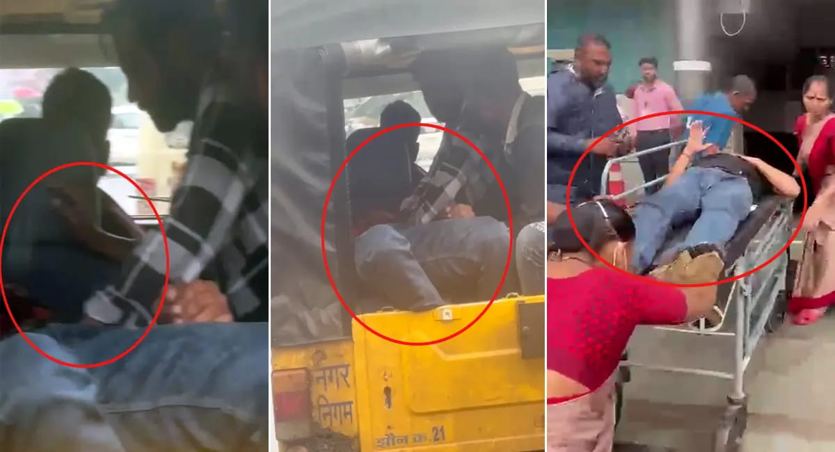 चलती सीपीआर देते हुए पहुंचाया अस्पतल 