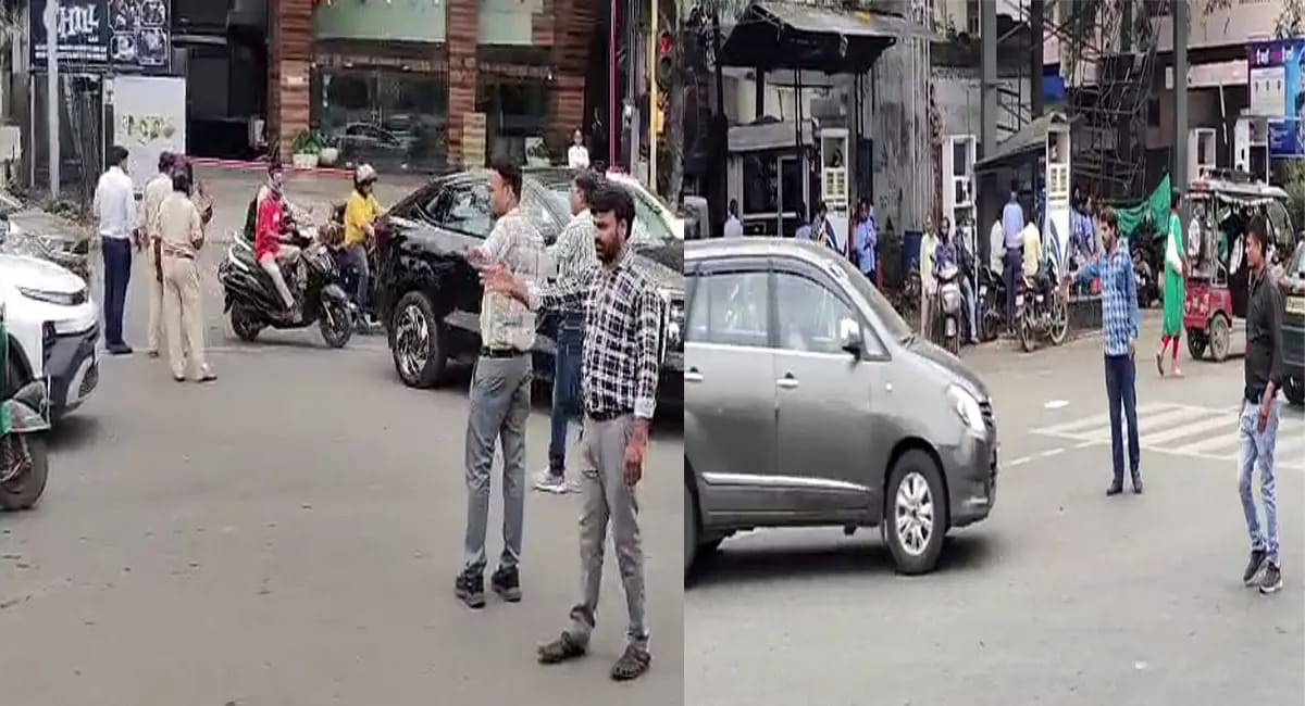 जब कलम छोड़ सड़क पर उतरे पत्रकार:रीगल का जाम कराया सुचारु,पुलिस के साथ मिलकर संभाली व्यवस्था