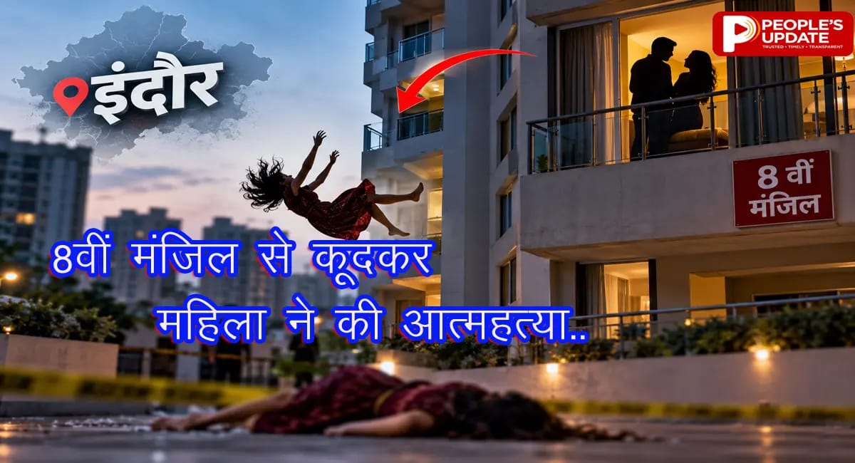 इंदौर में 8वीं मंजिल से कूदकर युवती की मौत, लिव-इन पार्टनर से तीन दिन से चल रहा था विवाद; पुलिस ने युवक को हिरासत में लिया