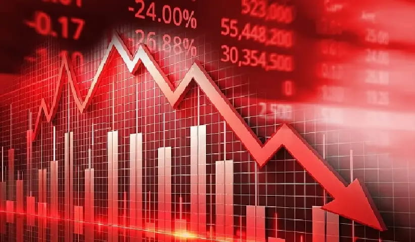 सेंसेक्स 1236 अंक नीचे गिरकर 82,498 और निफ्टी 365 अंक टूटकर 25,454 पर बंद