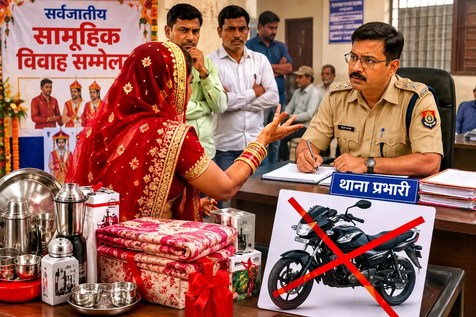 शादी में नहीं मिला सामान, मंडप से उठकर सीधे थाने पहुंच गई दुल्हन!