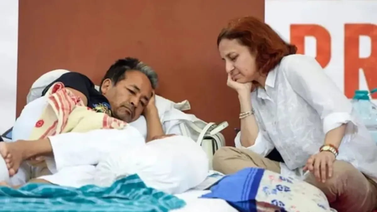 सोनम वांगचुक को प्राइवेट अस्पताल में शिफ्ट करने से इनकार; पत्नी को मिलने की मिली अनुमति