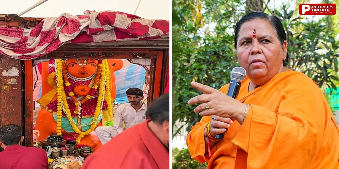 उज्जैन के खड़े हनुमान मंदिर पर उमा भारती का सीएम को सुझाव, भोपाल में मस्जिद को बचाकर सड़क बनाई, वैसा ही ‘विकास’ करें