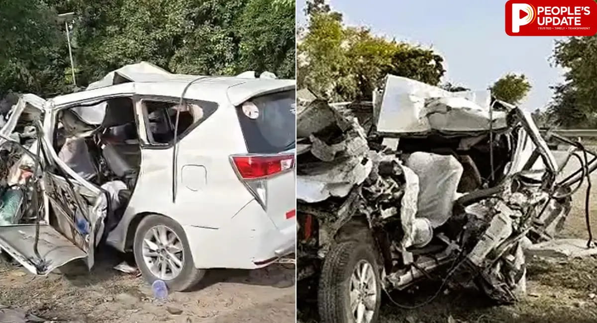 तेज रफ्तार ने ली जान....100 की स्पीड में इनोवा ट्रेलर से टकराई, कैंची धाम जा रहे 4 दोस्तों की मौत!