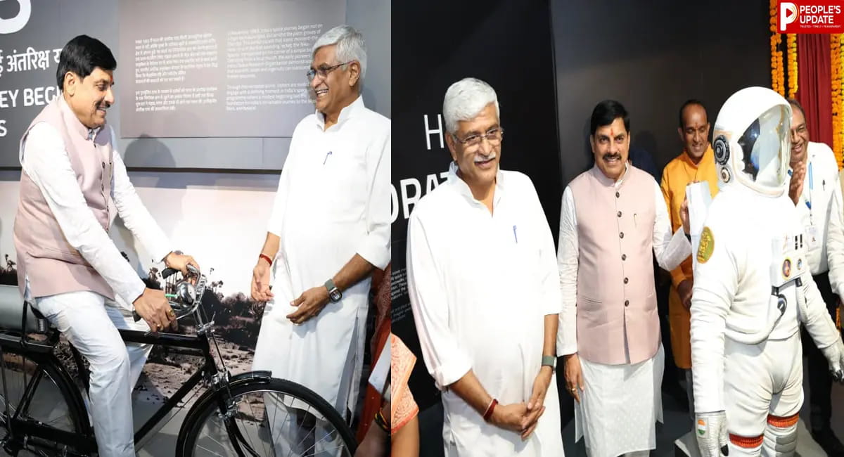 भारत की स्पेस यात्रा का सफर, CM यादव और केंद्रीय मंत्री शेखावत ने किया एक्सप्लोरेशन गैलरी का उद्घाटन