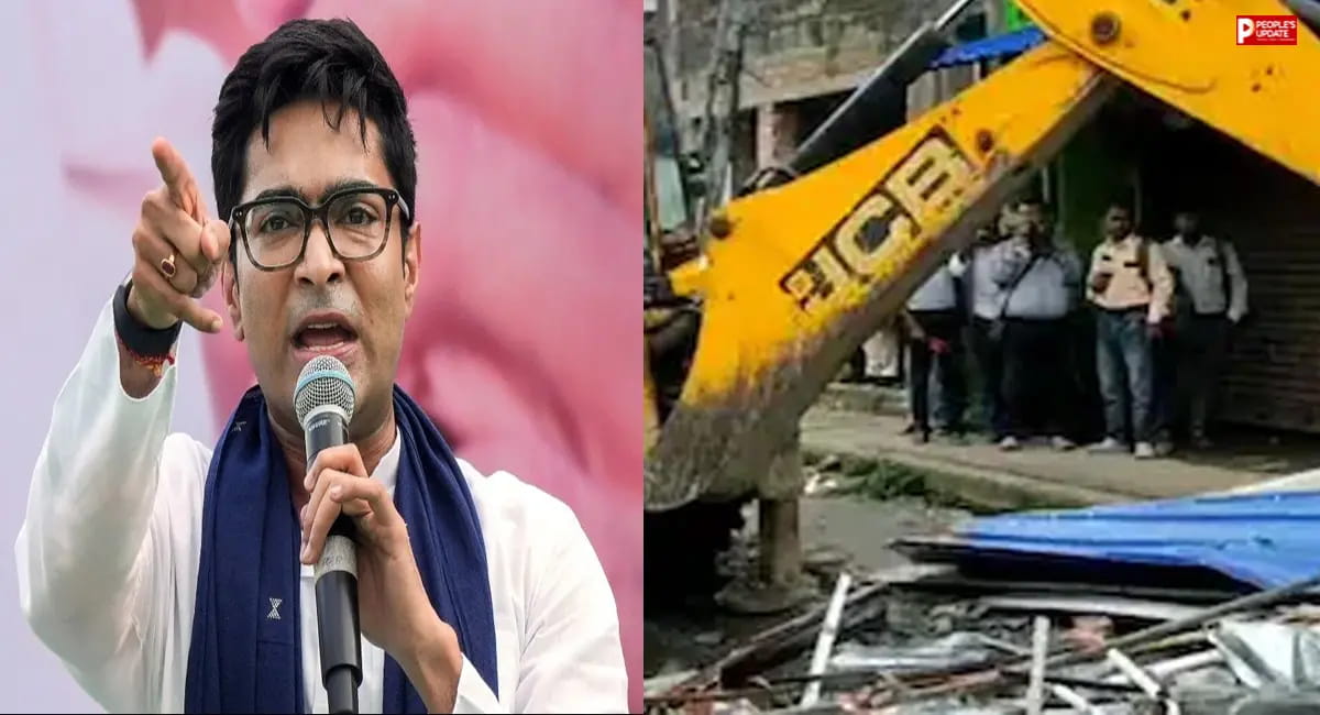 अभिषेक बनर्जी के पांच मंजिला कार्यालय पर चला बुलडोजर, अवैध निर्माण के आरोप में प्रशासन की कार्रवाई