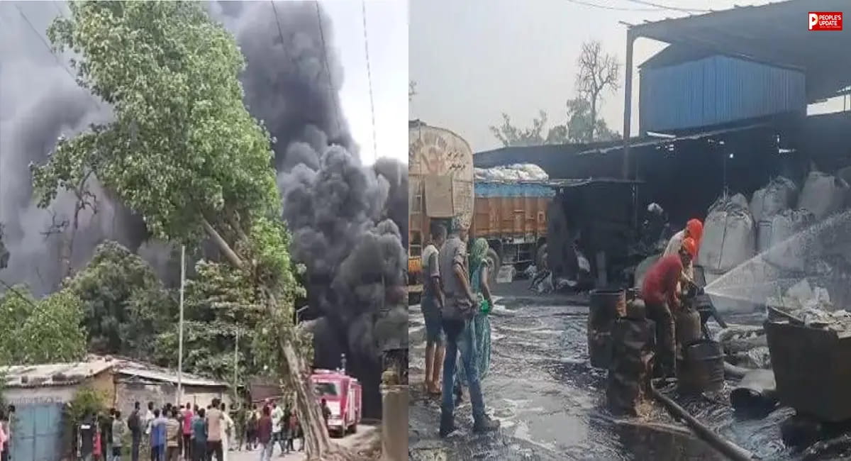 कोरबा की कार्बन फैक्ट्री में ब्लास्ट ! आग की चपेट में आया प्लांट, जान बचाने के लिए भागे मजदूर 