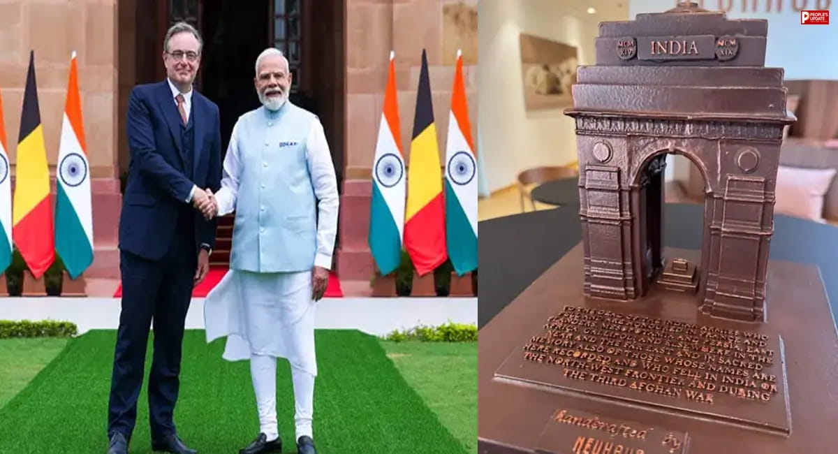 मोदी के लिए बेल्जियम PM लाए खास तोहफा, रास्ते में टूटा ‘चॉकलेट इंडिया गेट’! ट्रंप पर भी कसा तंज, मोदी की तारीफ 