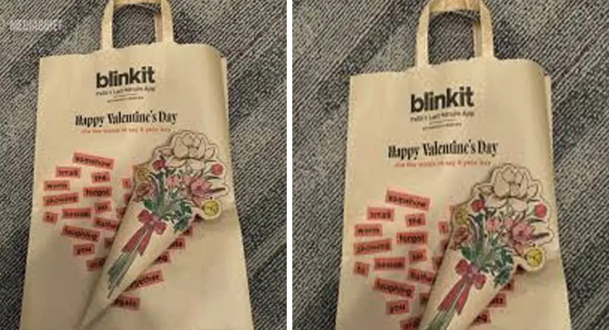 Valentine's Week पर ब्लिंकट की पैकेजिंग, ग्राहक बोले सामान नहीं इमोशन डिलीवर कर रही कंपनी