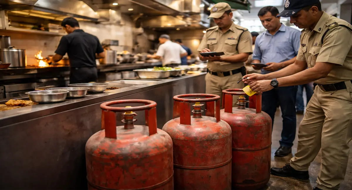 प्रशासन ने 3 सिलेंडर किए जब्त, खाद्य जिला प्रशासन ने नीलबड़ में की कार्रवाई