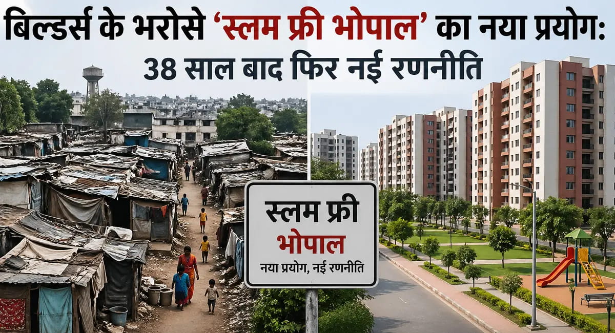 बिल्डर्स के भरोसे ‘स्लम फ्री भोपाल’ का नया प्रयोग: 38 साल बाद फिर नई रणनीति