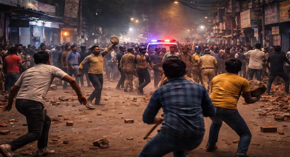 दो गुटों में हिंसक भिड़ंत, CSP समेत 5 पुलिसकर्मी घायल