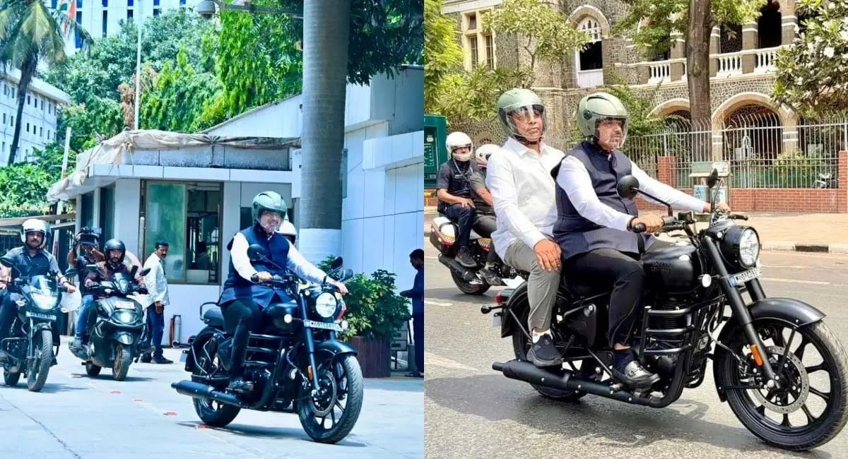 बुलेट बाइक से पहुंचे विधान भवन, सब रह गए हैरान