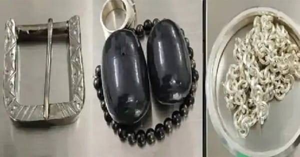 इंदौर में तस्करी का नया तरीका, चांदी की परत चढ़ाकर दुबई से ला रहे सोना, एयरपोर्ट पर पकड़ा 92 लाख का गोल्ड