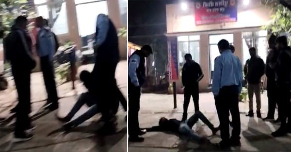 इंदौर : प्रदेश के सबसे बड़े सरकारी अस्पताल में बर्बरता, पिता के इलाज के लिए आए युवक को सुरक्षाकर्मियों ने पीटा; 5वीं मंजिल से घसीटते हुए लेकर आए, देखें मारपीट का VIDEO