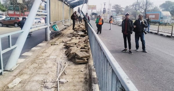 भोपाल BRTS कॉरिडोर आज रात से हटेगा, हलालपुर के बस स्टॉप को तोड़ने का काम शुरू