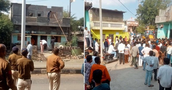 VIDEO : उज्जैन में BJP नेता और पत्नी की जघन्य हत्या का मामला, 2 आरोपियों के घर पर चला बुलडोजर