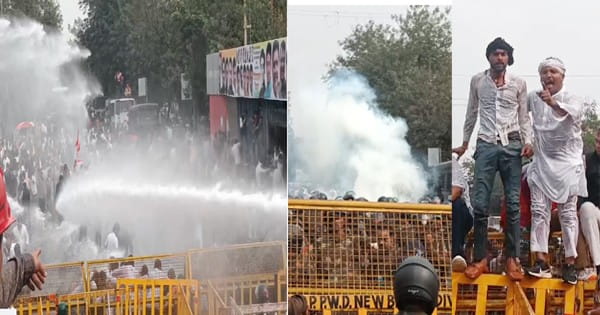 भोपाल में युवा कांग्रेस का प्रदर्शन, पुलिस ने वॉटर कैनन से किया तितर-बितर, आंसू गैस के गोले छोड़े; जीतू पटवारी समेत कई नेता गिरफ्तार
