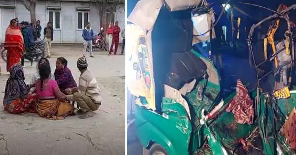 बिहार में दर्दनाक हादसा : लखीसराय में ट्रक और ऑटो रिक्शा की टक्कर, 9 की मौत; 5 घायल