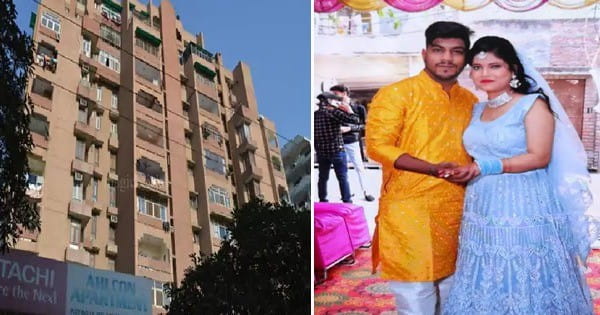 हार्ट अटैक से हुई पति की मौत, सदमा बर्दाश्त नहीं कर सकी पत्नी; 7वीं मंजिल से कूदकर दी जान, 3 महीने पहले हुई थी लव मैरिज