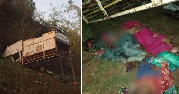 MP के डिंडौरी में बड़ा हादसा : पिकअप वाहन अनियंत्रित होकर पलटा, 14 लोगों की मौत; 20 घायल, एक्सपायर हो चुका था गाड़ी का बीमा और फिटनेस