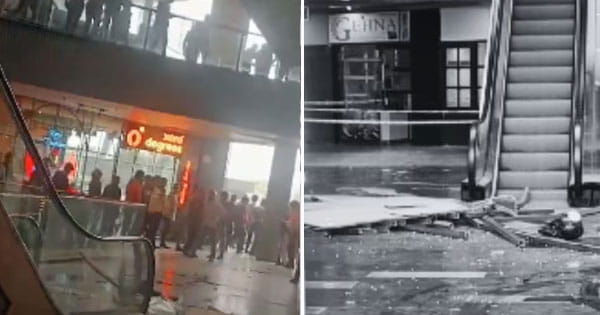ग्रेटर नोएडा के ब्लू सफायर मॉल में हादसा, छत की ग्रिल गिरने से 2 लोगों की मौत