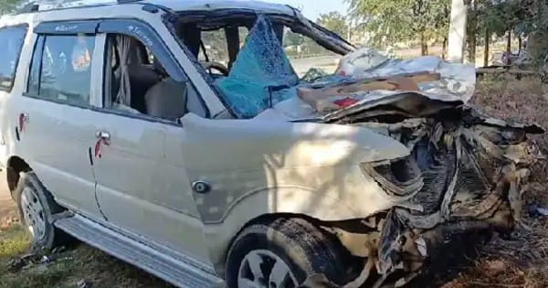 यूपी के कौशांबी में सड़क हादसा : तेज रफ्तार कार और ट्रक के बीच टक्कर, 7 वर्षीय मासूम सहित तीन की मौत, 6 अन्य घायल