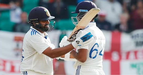 IND vs ENG 5th Test : पहले दिन का खेल खत्म, भारत पहली पारी में 135/1; टीम 83 रन से पीछे रोहित-यशस्वी का अर्धशतक, इंग्लैंड 218/10