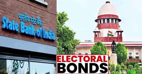 Electoral Bonds Case : SBI ने सुप्रीम कोर्ट में दाखिल किया हलफनामा, 2 PDF फाइलें भेजी; 2019 से 2024 तक 22,217 इलेक्टोरल बॉन्ड खरीदे गए