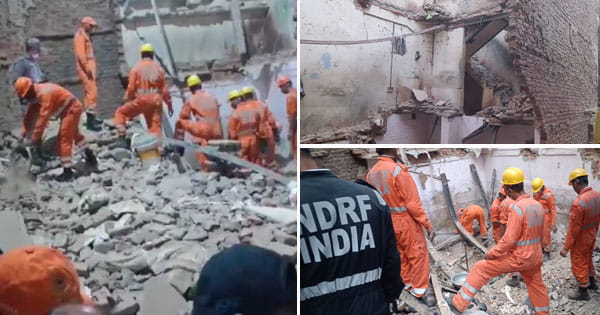 दिल्ली : कबीर नगर में निर्माणाधीन दो मंजिला इमारत गिरी, दो मजदूरों की मौत; एक की हालत गंभीर