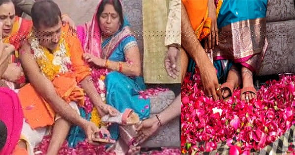 हिस्ट्रीशीटर रहे बेटे ने अपनी त्वचा से बनवाई मां के लिए चप्पल, फिर अपने हाथों से ही पहनाई
