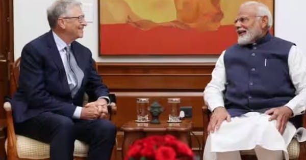Bill Gates-PM Modi Interview : बिल गेट्स संग पीएम मोदी ने की मन की बात, बोले- हमारे यहां बच्चा पैदा होता है तो 'आई' और AI दोनों बोलता है