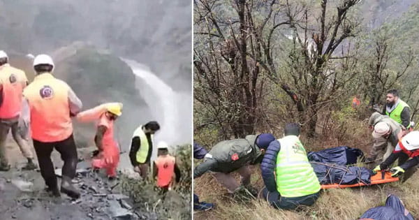 जम्मू-श्रीनगर नेशनल हाईवे पर हादसा : 300 फीट गहरी खाई में गिरी टैक्सी, 10 लोगों की मौत; रामबन के बैटरी चश्मा इलाके में हुई दुर्घटना
