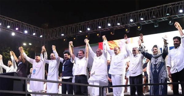 दिल्ली में I.N.D.I.A. ब्लॉक की रैली, केजरीवाल ने जेल से दीं देश को 6 गारंटी, पत्नी ने कहा- CM ने आपके लिए संदेश भेजा है