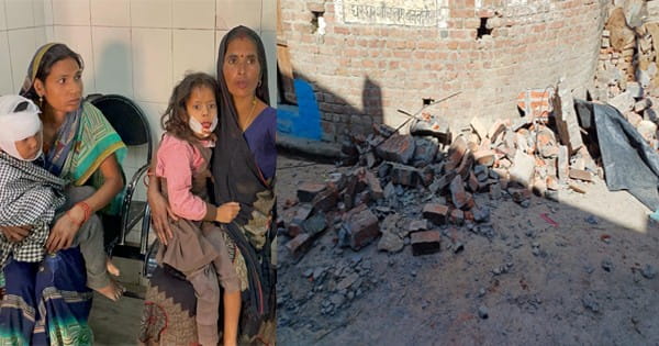 यूपी के बरेली में एक मकान का छज्जा गिरा, 10 लोग घायल