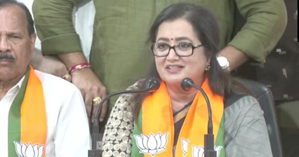 Lok Sabha Election 2024 : कर्नाटक की निर्दलीय सांसद सुमलता अंबरीश BJP में हुईं शामिल, पार्टी के वरिष्ठ नेताओं ने दिलाई सदस्यता