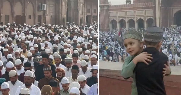 देशभर में ईद-उल-फित्र का जश्न : भोपाल समेत कई शहरों में अदा की गई नमाज, लोगों ने एक-दूसरे को गले लगकर दी मुबारकबाद